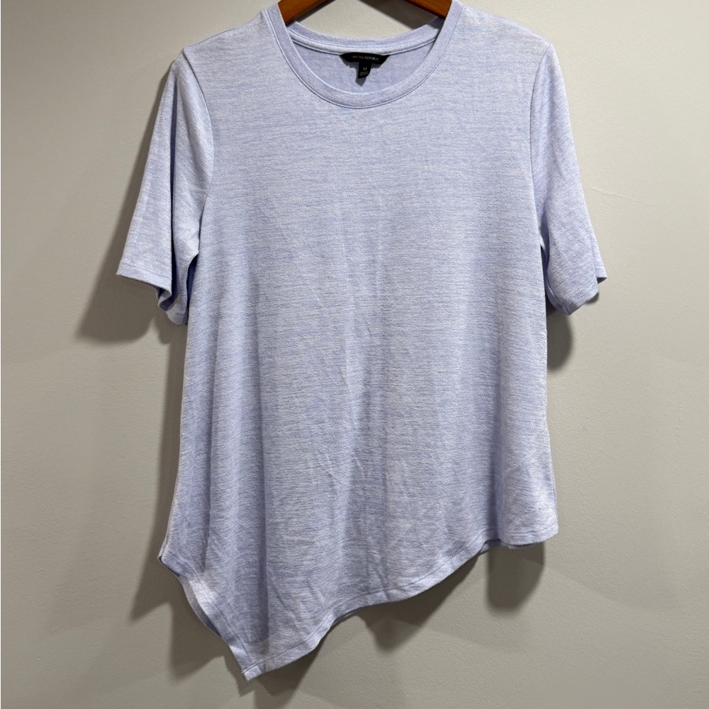Banana Republic Women's Soft Blue Asymmetrical Tee Size M